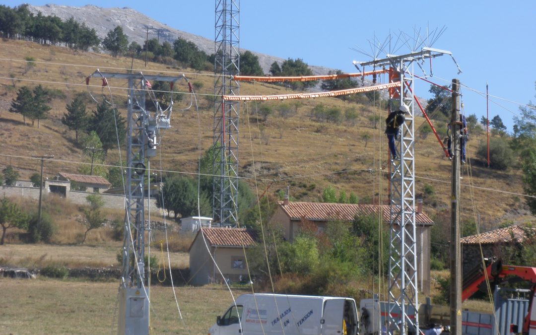 Instalación lineas de media tensión